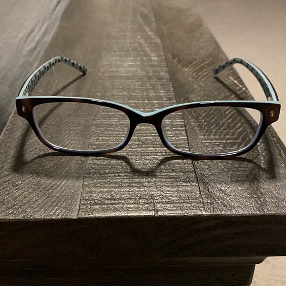 kate spade Accessories - Kate Spade Tortoiseshell Frames with Light Blue Accents